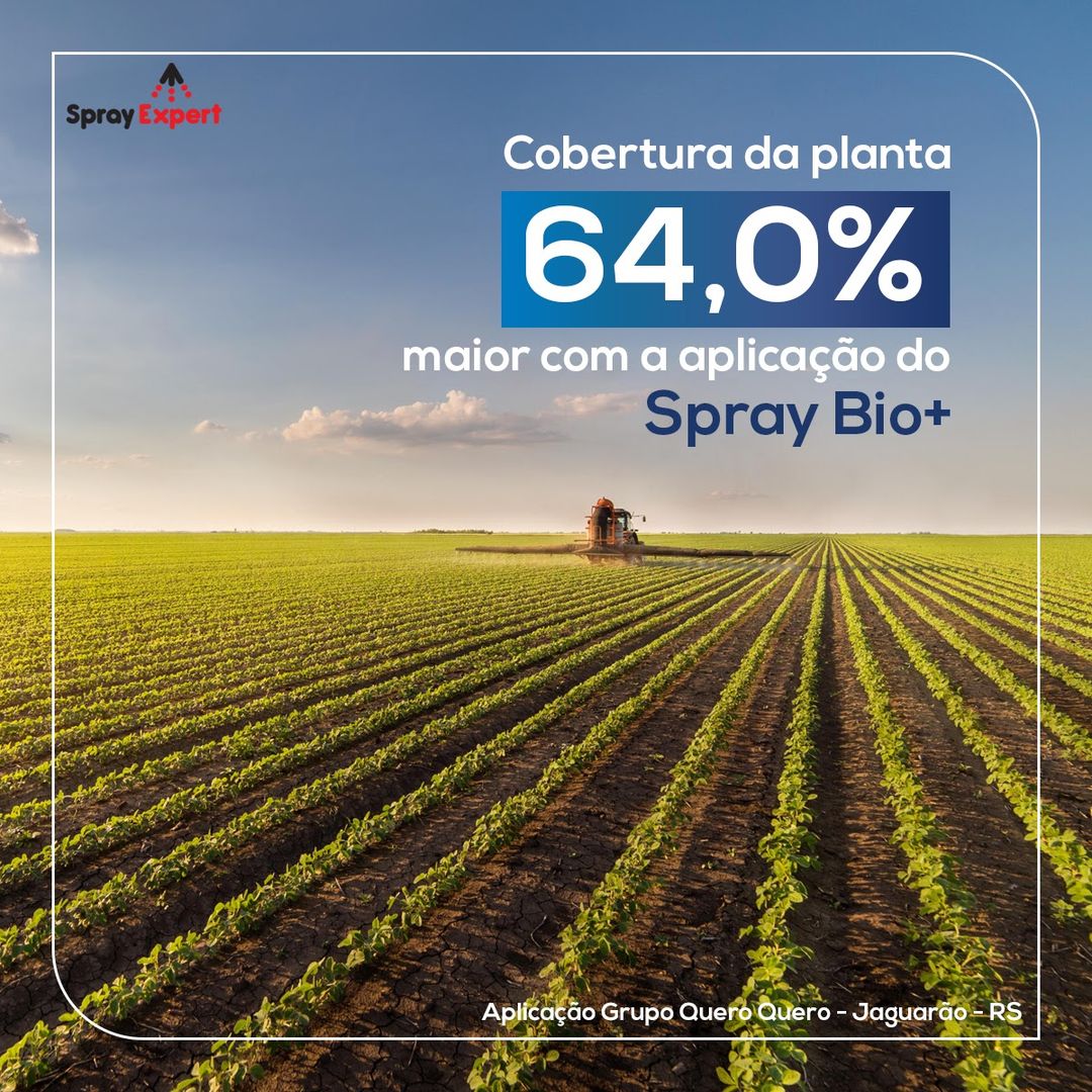 Maior cobertura com Spray Bio+